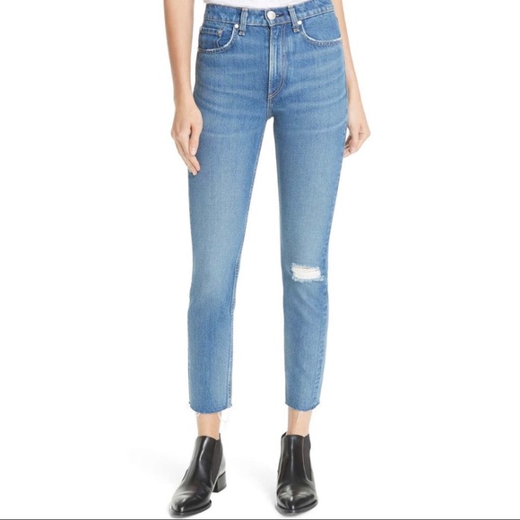 Rag & Bone High Rise Ankle Skinny - Picture 1 of 8